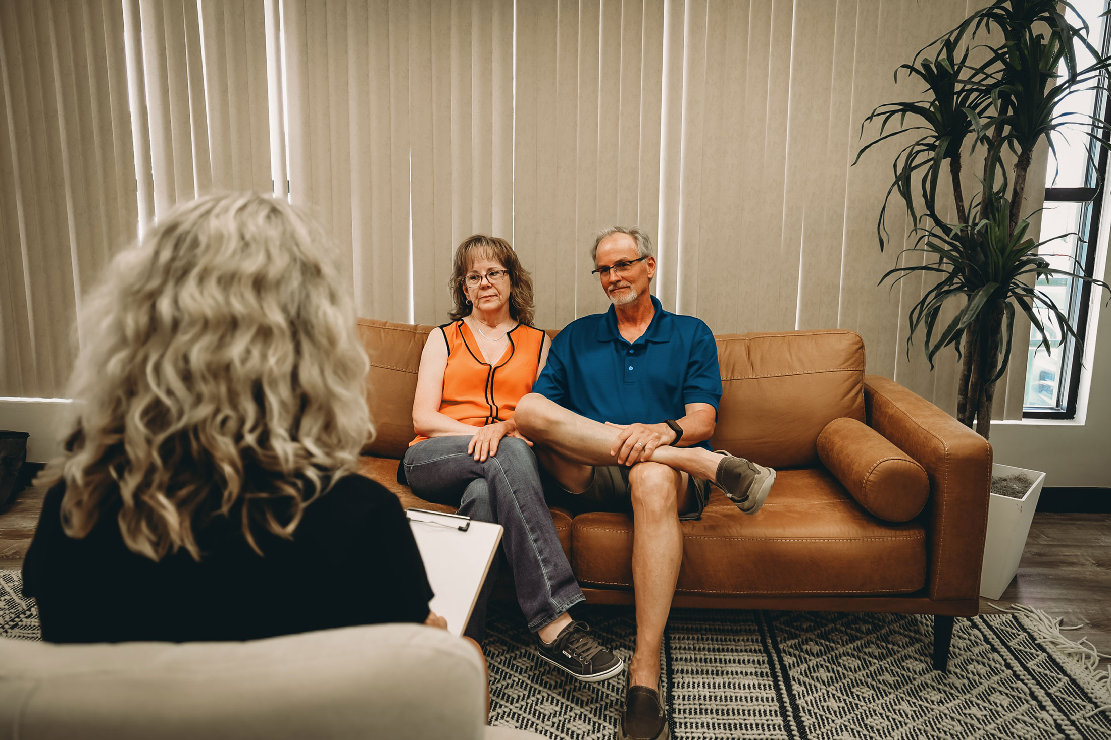 Couple receiving counseling
